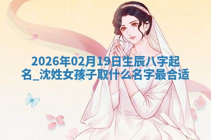 2026年02月19日萧姓女宝宝起名必读：八字喜忌用字详解