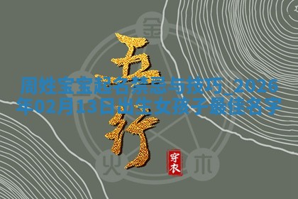 2026年02月19日萧姓女宝宝起名必读：八字喜忌用字详解