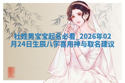 2026年02月19日萧姓女宝宝起名必读：八字喜忌用字详解