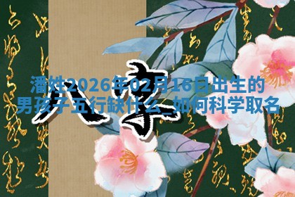 2026年02月19日萧姓女宝宝起名必读：八字喜忌用字详解