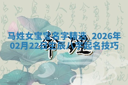 2026年02月19日萧姓女宝宝起名必读：八字喜忌用字详解